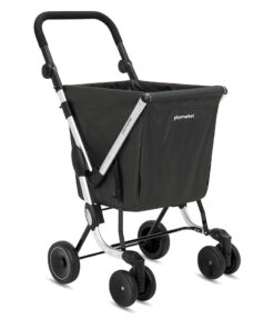 stabiler Einkaufswagen zum schieben und ziehen auf 4 Rädern